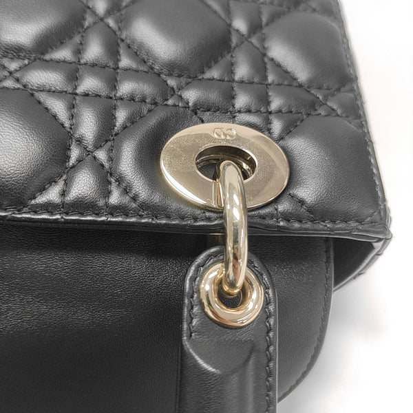 Lady Dior Small Cannage Lambskin Black