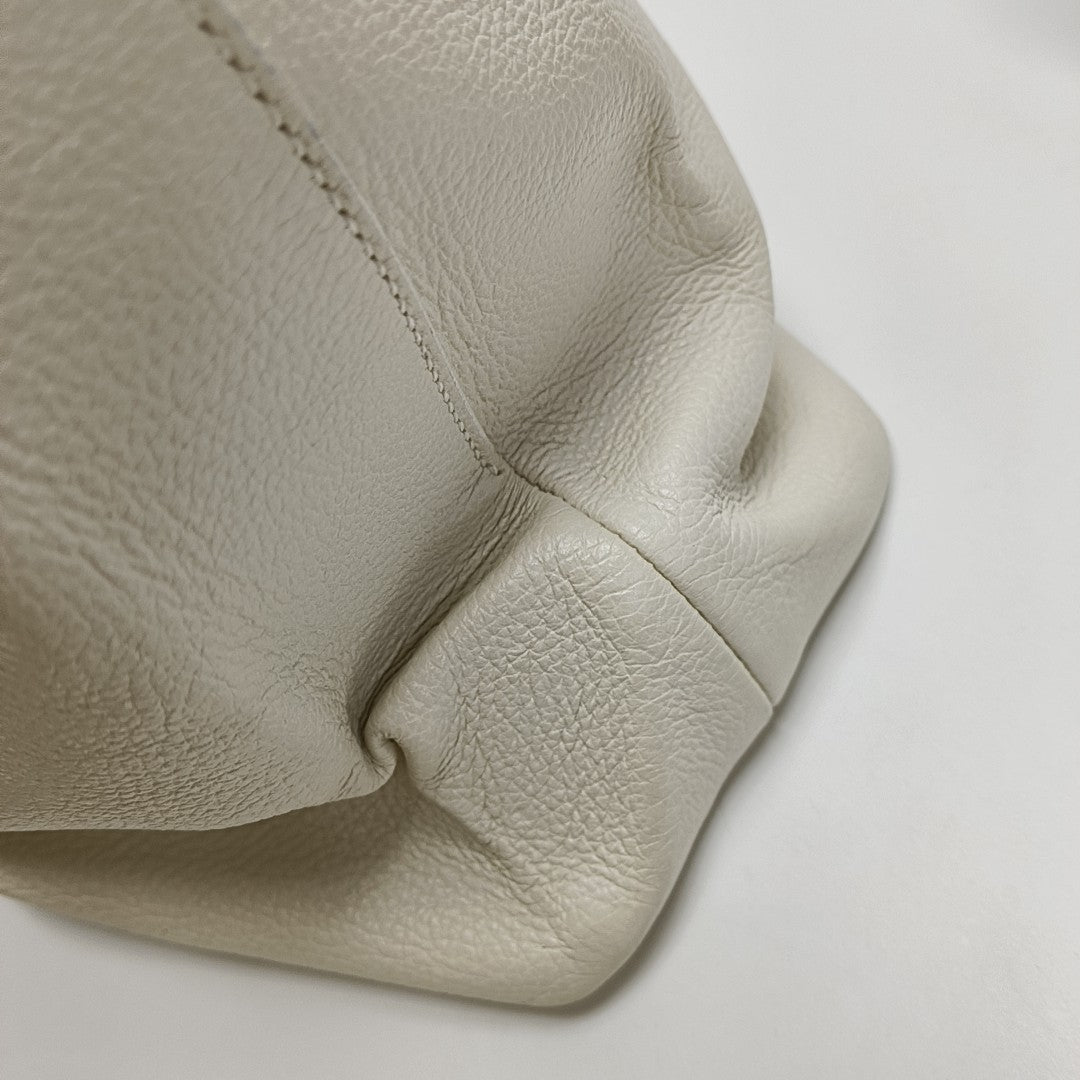 Shopping Bag Calfskin White
