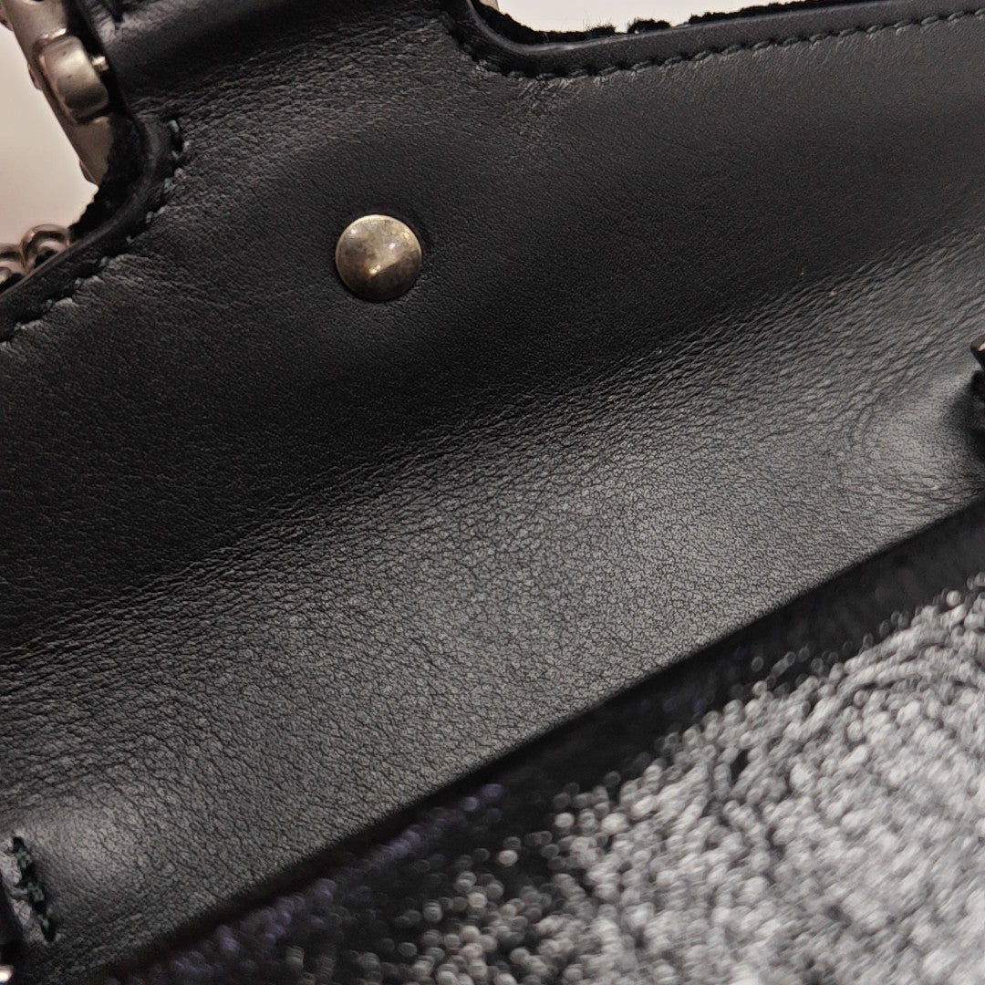 Dionysus Super Mini Monogram Suede Black