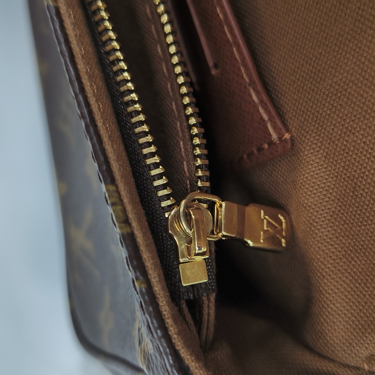 IVY Monogram Coated Canvas Brown