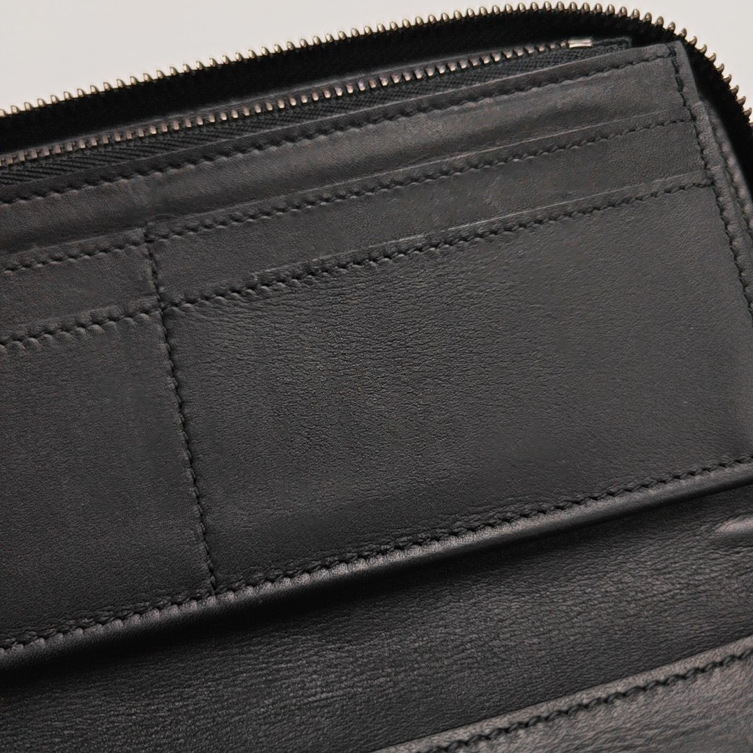 ZIPPY Damier Graphite Calfskin Black Wallet