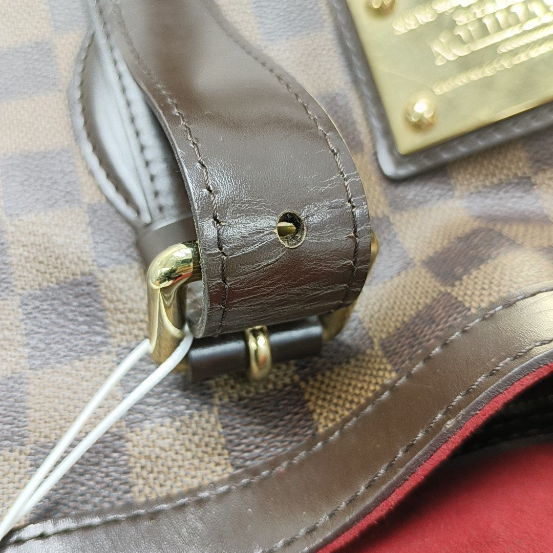 HAMPSTEAD MM Damier Ebene Coated Canvas Brown