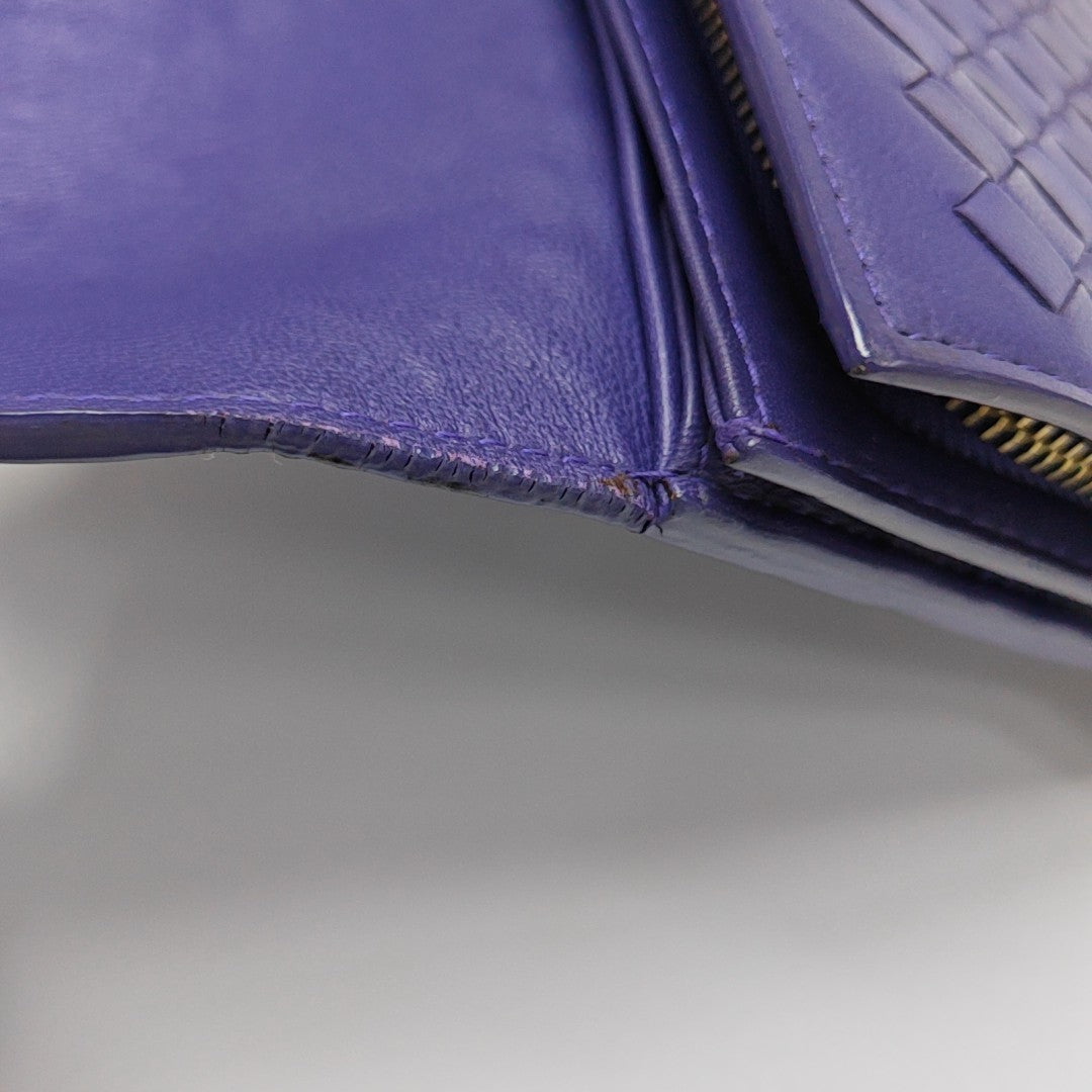 Calfskin Wallet Purple