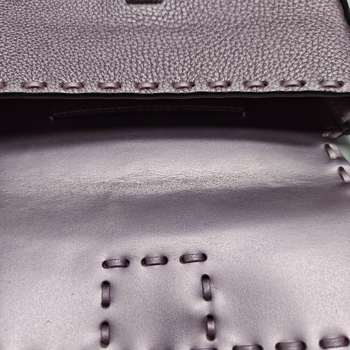 Baguette Mini Calfskin Purple