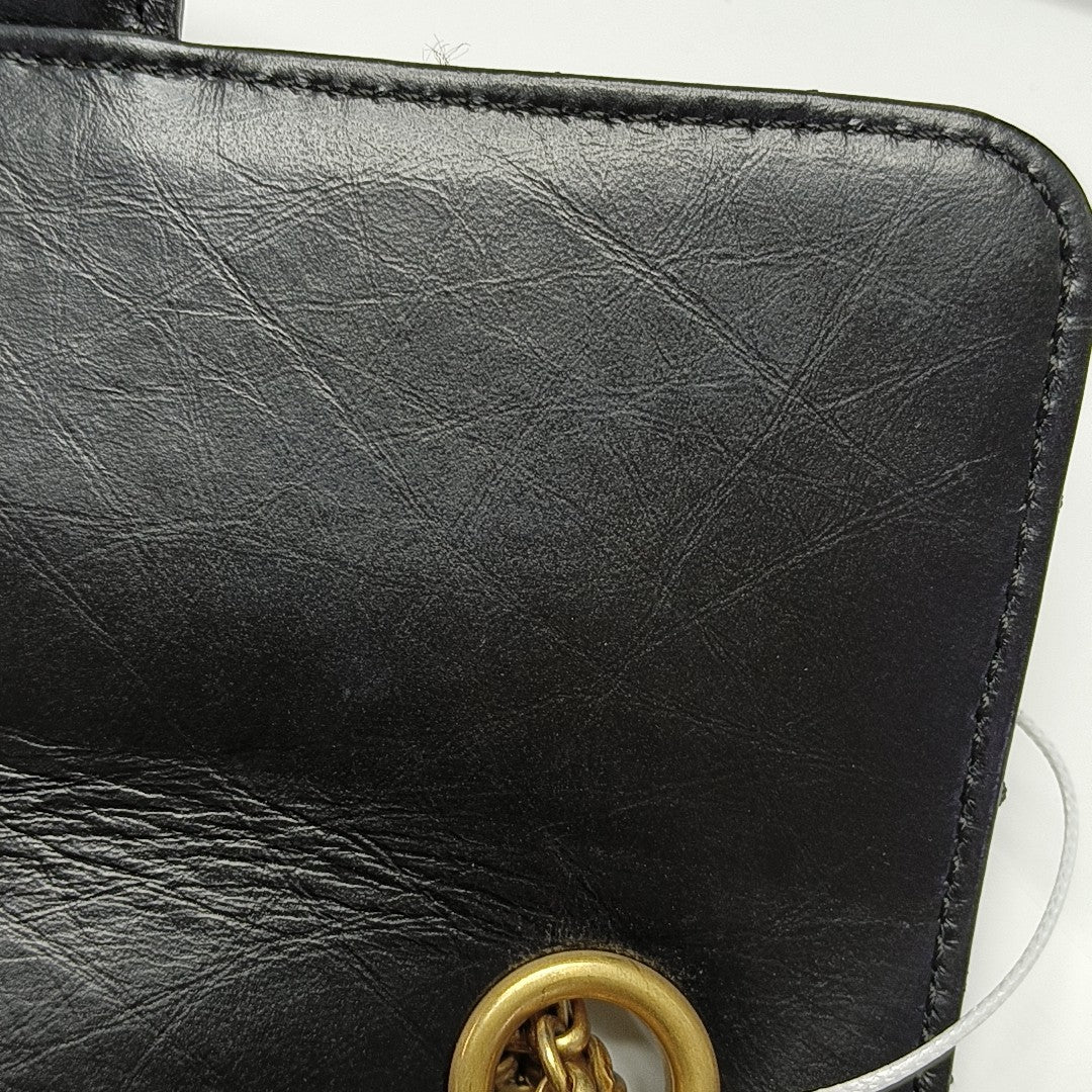2.55 224 (mini) Chevron Calfskin Black