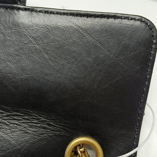 2.55 224 (mini) Chevron Calfskin Black