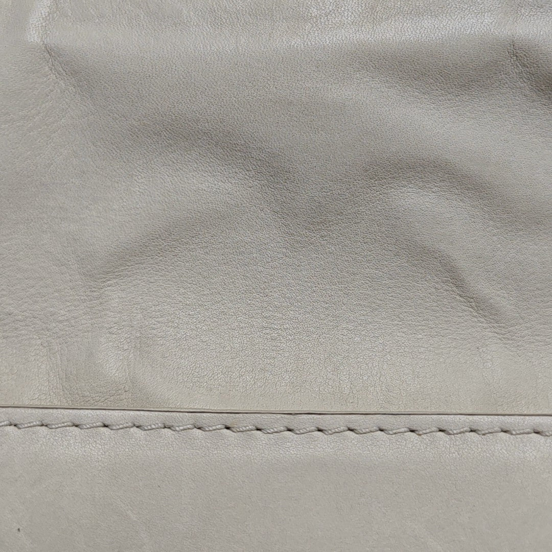 Snaffle Bit Calfskin White