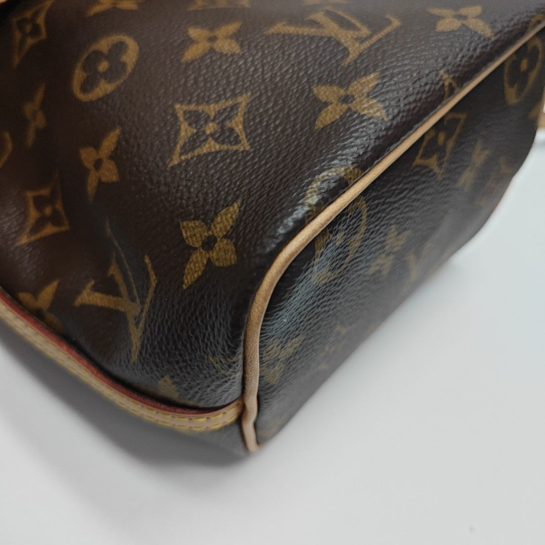 NÉONOÉ Nano Monogram Coated Canvas Brown