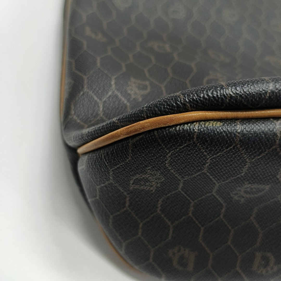 Oblique Coated Canvas Black