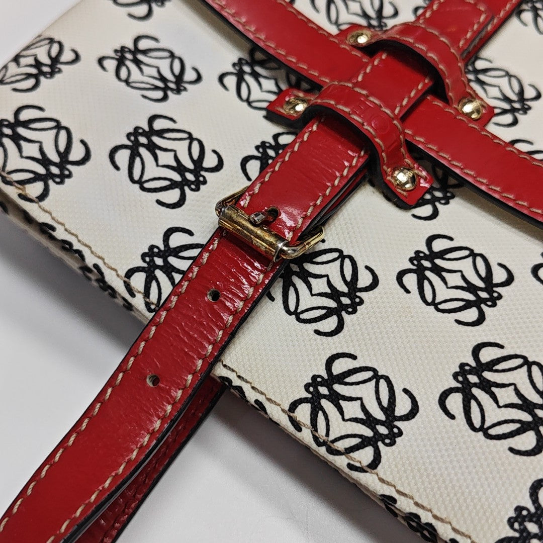 Monogram Coated Canvas Tote Bag Beige
