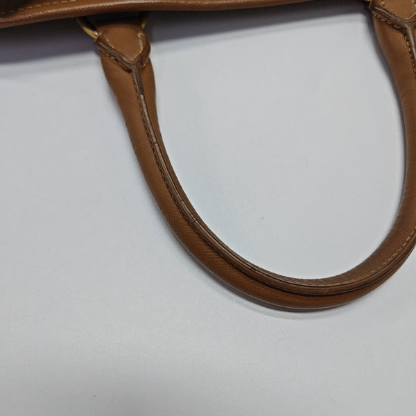 Saffiano Calfskin Tote Bag Brown