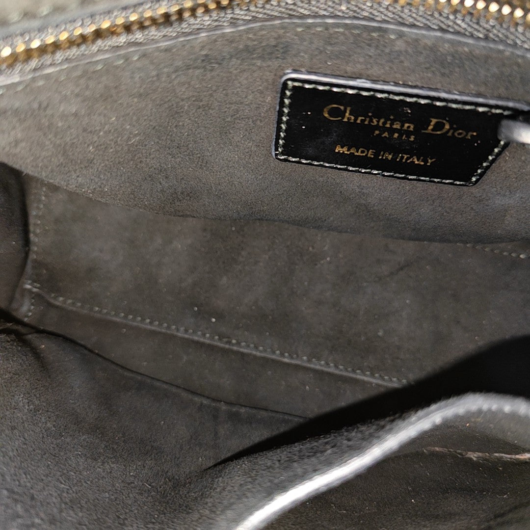 Lady Dior Small Cannage Lambskin Black