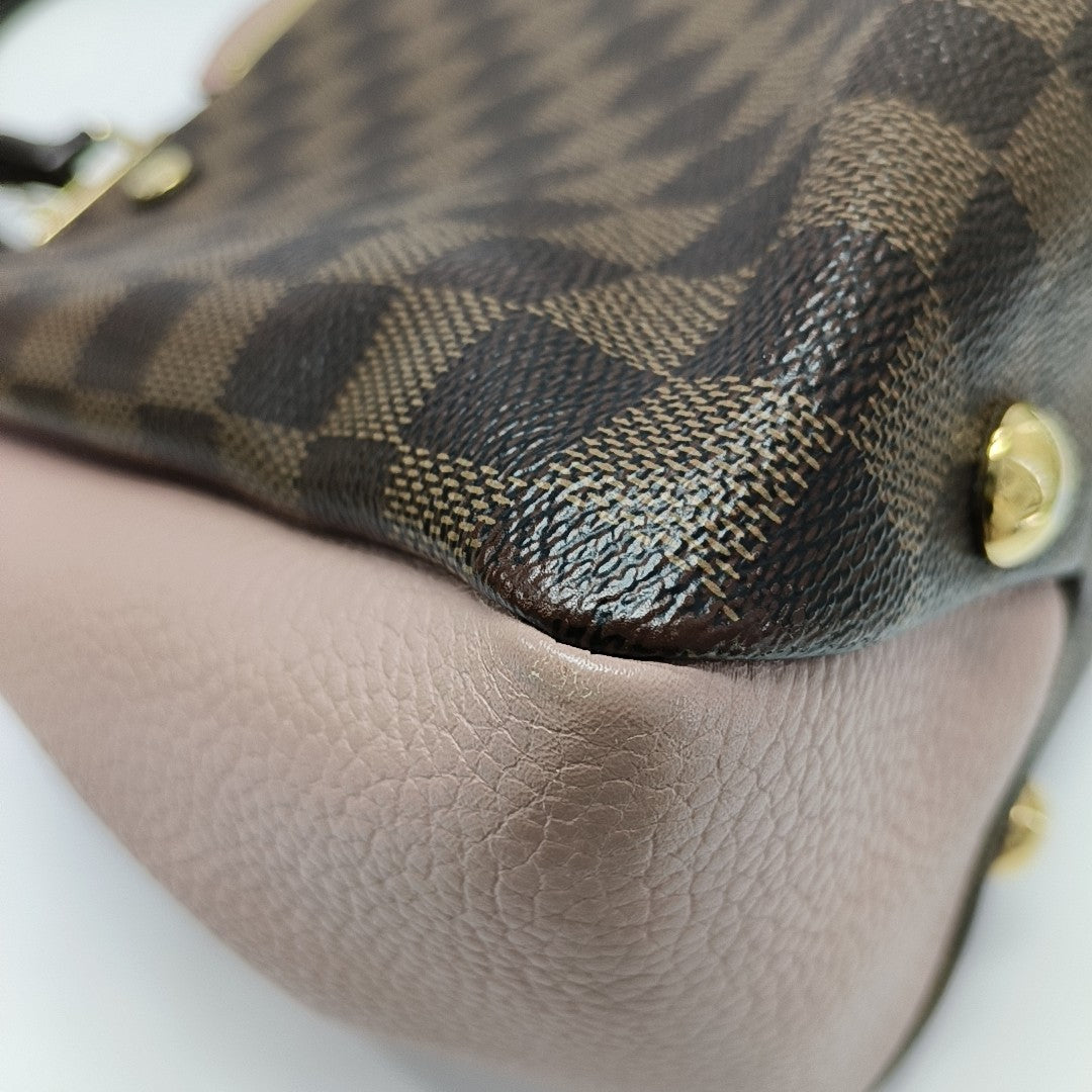 BRITTANY BB Damier Ebene Coated Canvas Brown