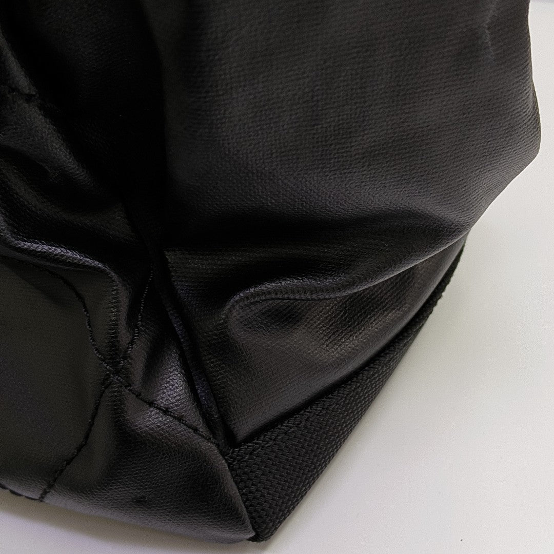 PARIS BIARRITZ Large Quilted Coated Canvas Black
