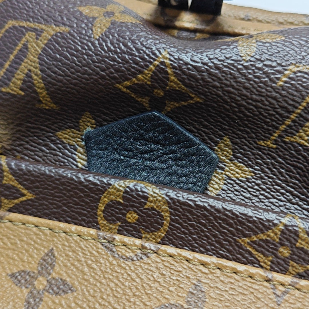 PALM SPRINGS Mini Monogram Coated Canvas Brown