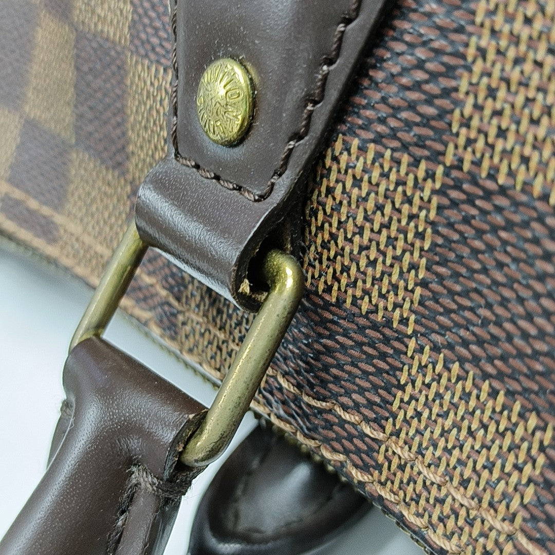 SPEEDY 25 Damier Ebene Coated Canvas Brown