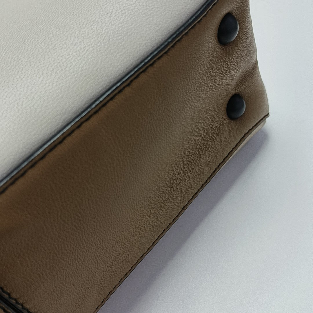 Piazza Small Calfskin Beige