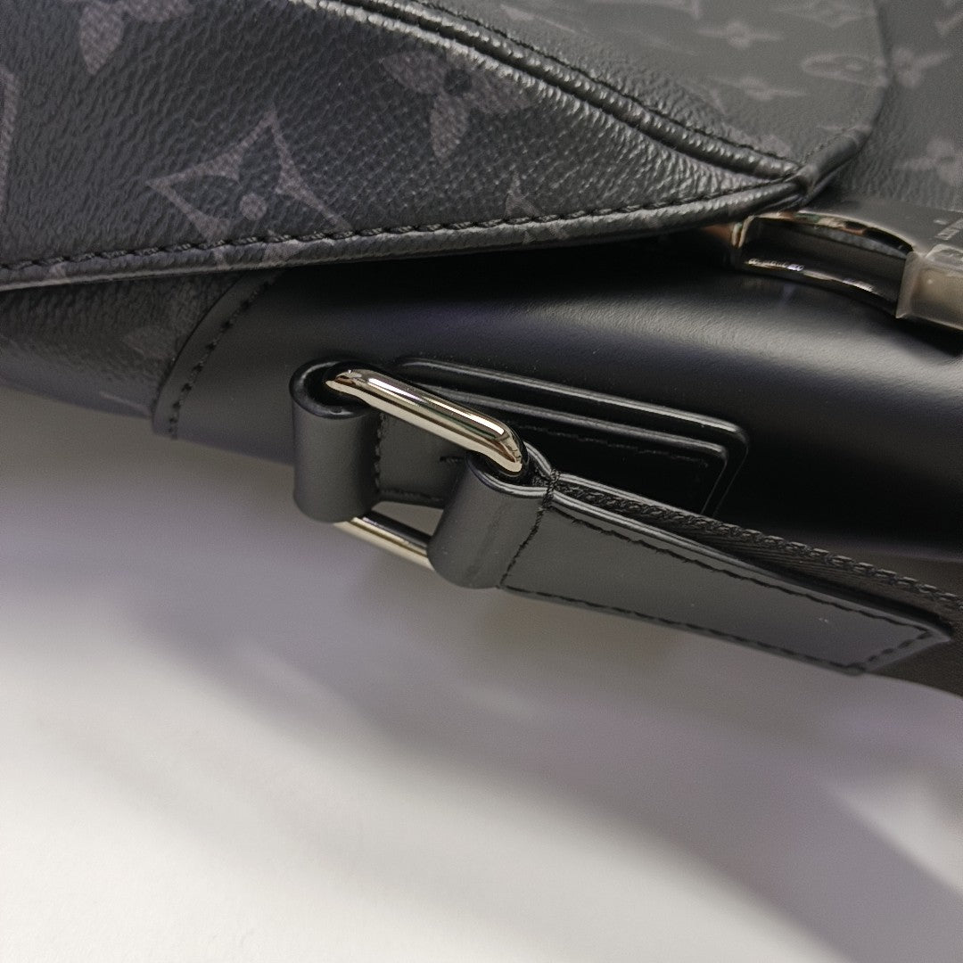 VOYAGER MM Monogram Coated Canvas Black