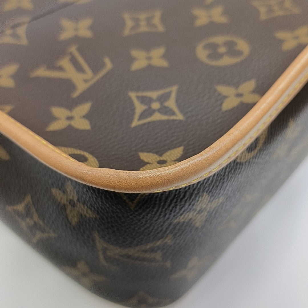 DIANE Monogram Coated Canvas Brown