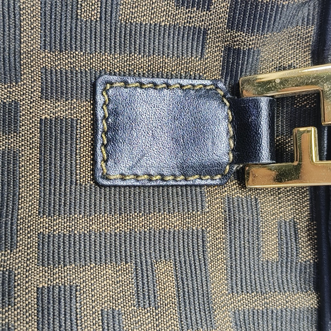 Monogram Canvas Top Handle Bag Brown