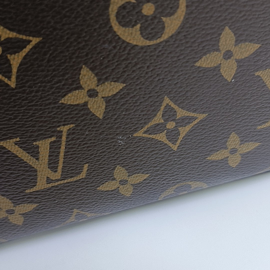 NÉONOÉ MM Monogram Coated Canvas Brown