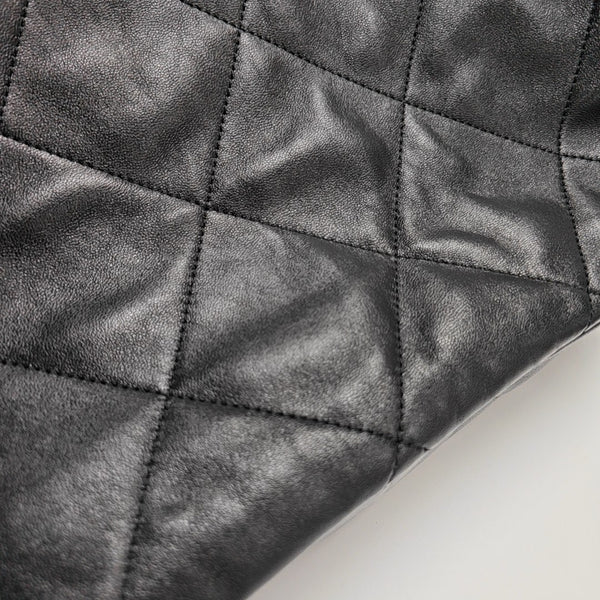 Quilted Lambskin Tote Bag Black