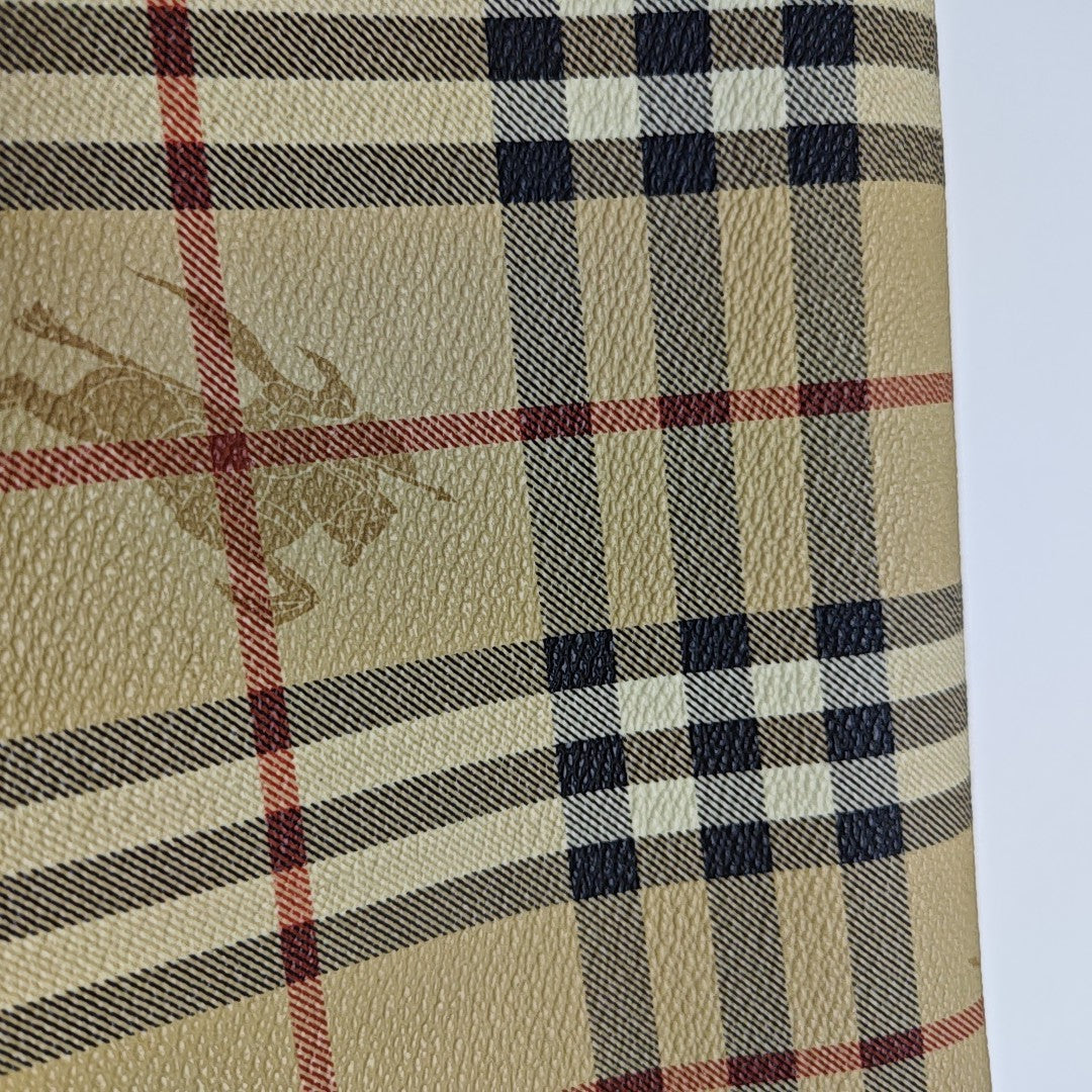 Coated Canvas Top Handle Bag Brown