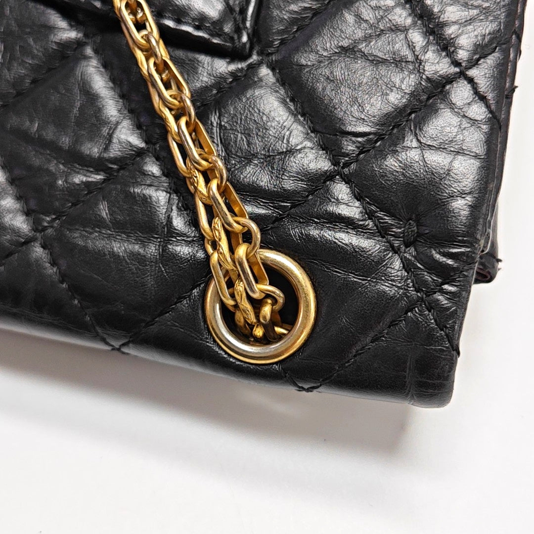2.55 227 (jumbo) Quilted Calfskin Black
