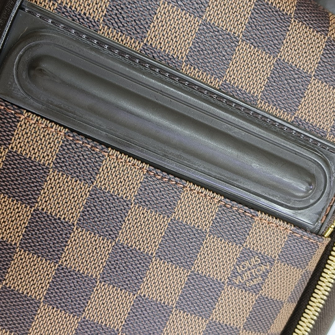 PEGASE 55 Damier Ebene Coated Canvas Brown