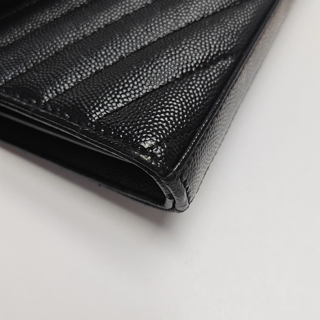 MONOGRAM Medium Chevron Calfskin Black