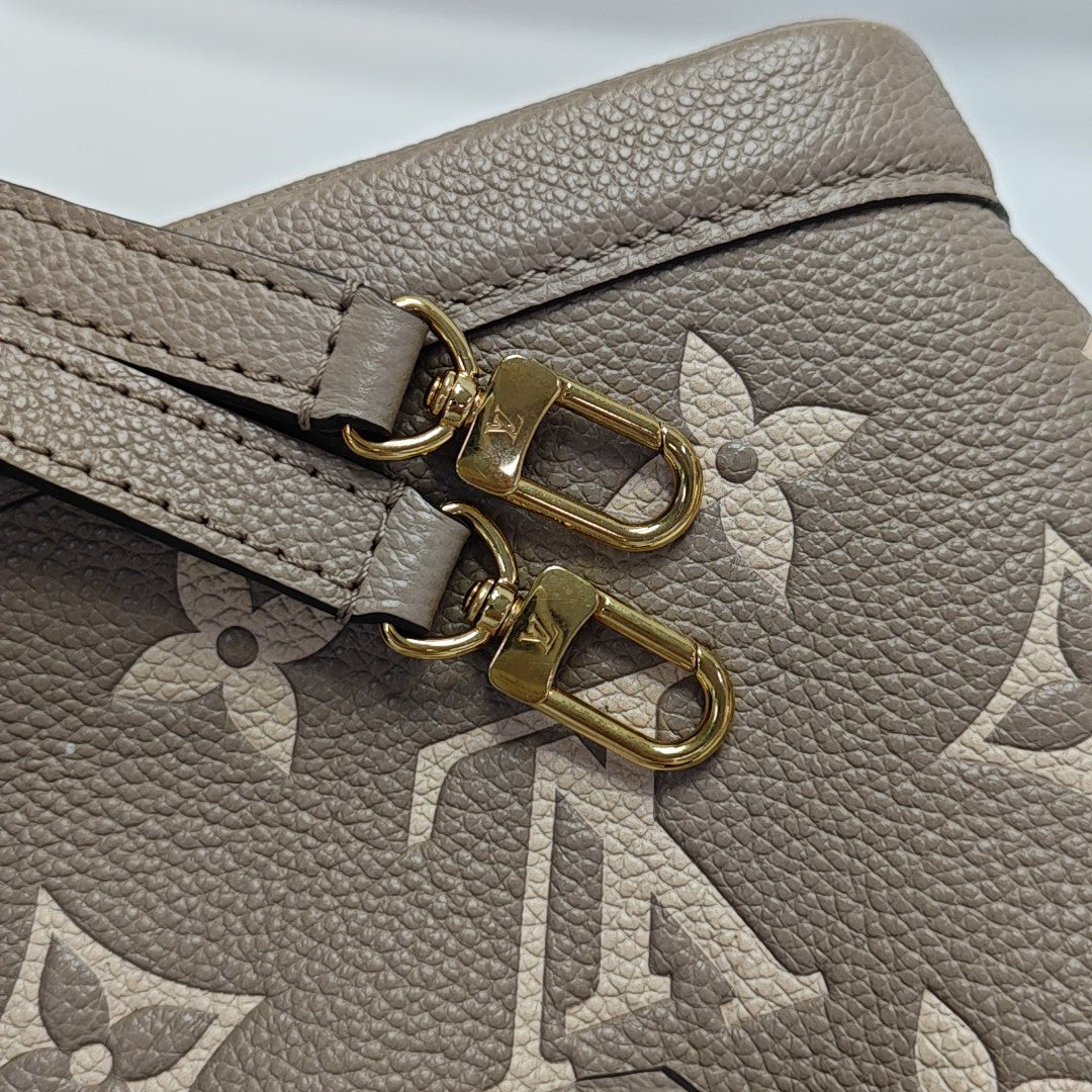 NOÉ Nano Monogram Calfskin Gray
