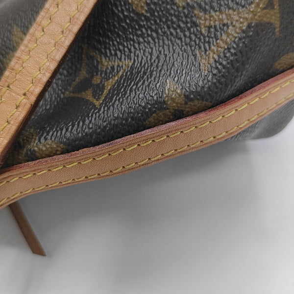 NÉONOÉ Nano Monogram Coated Canvas Brown