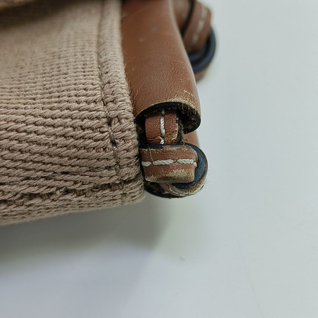 Cushion Small Canvas Brown