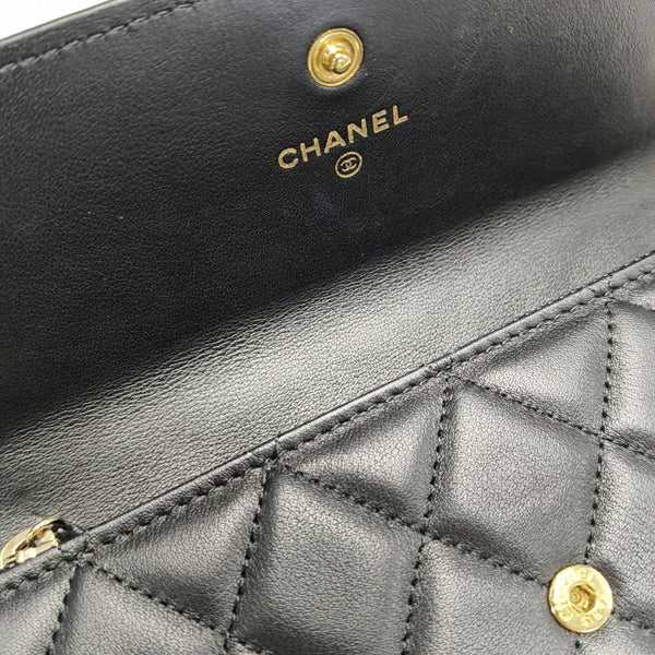 BOY CHANEL Mini Quilted Calfskin Black