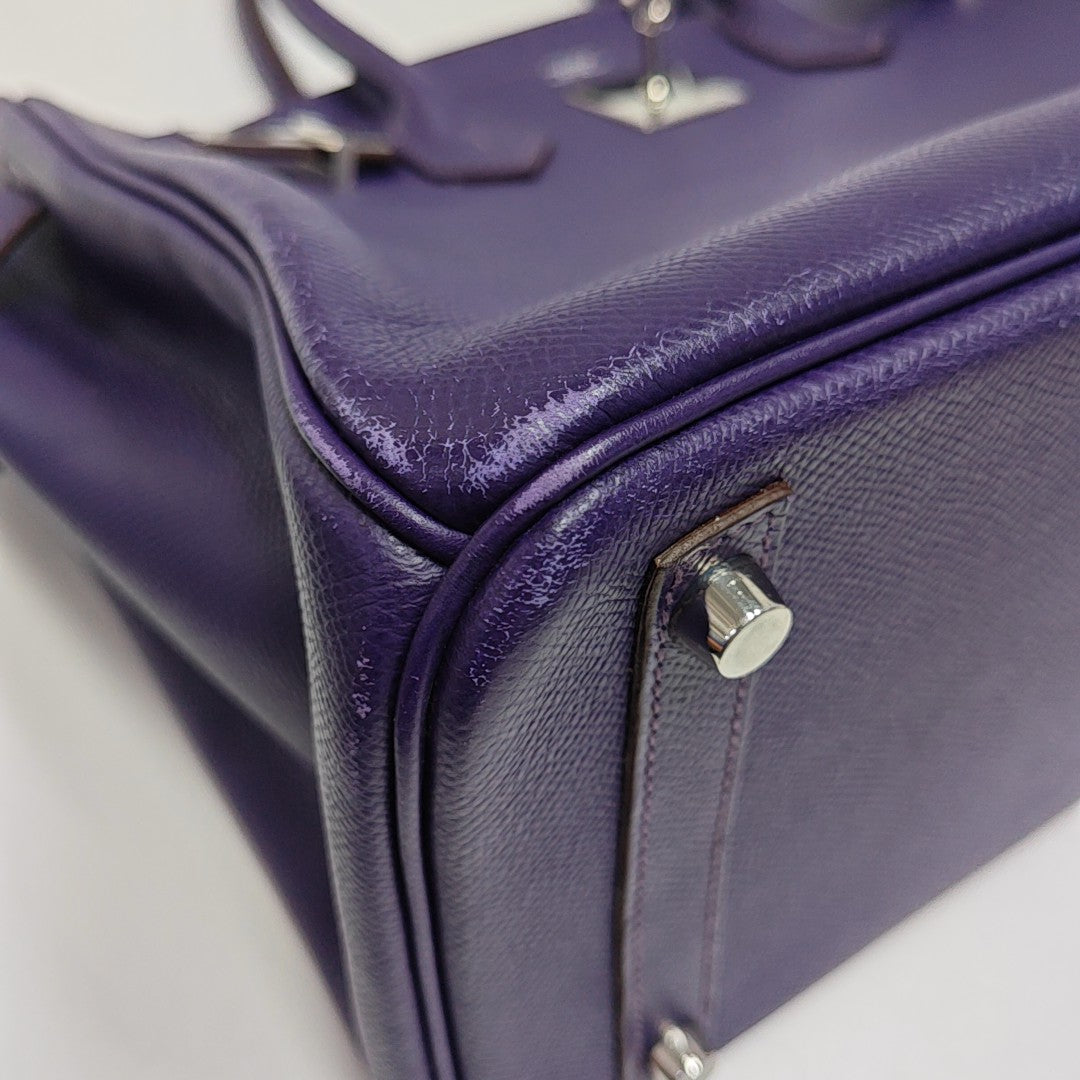 Birkin 30 Epsom Purple
