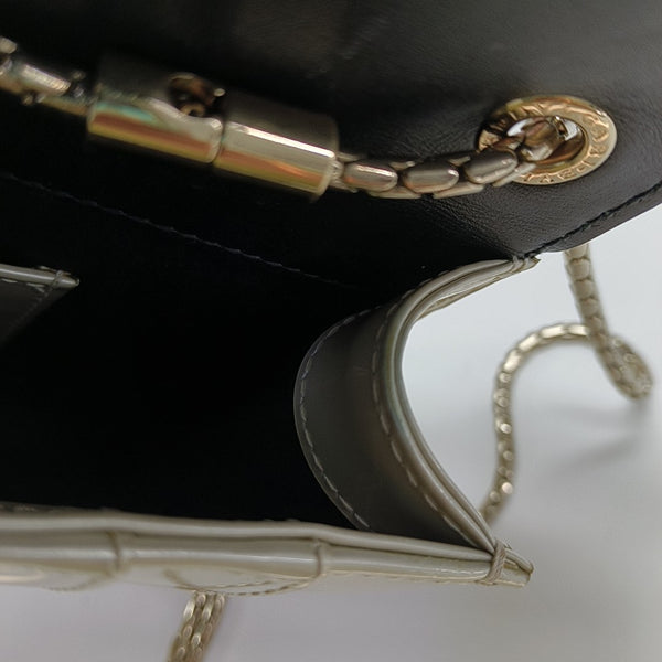 SERPENTI FOREVER Small Patent Leather White