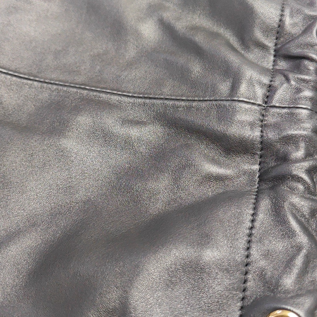 CRYSTAL POUCH Lambskin Black