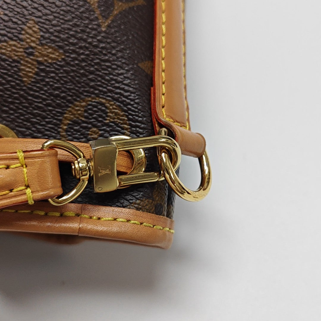 NOÉ Nano Monogram Coated Canvas Brown