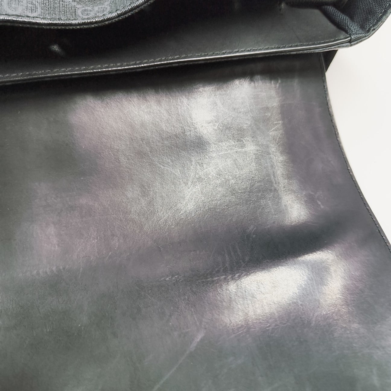 GG Supreme Monogram Coated Canvas Black