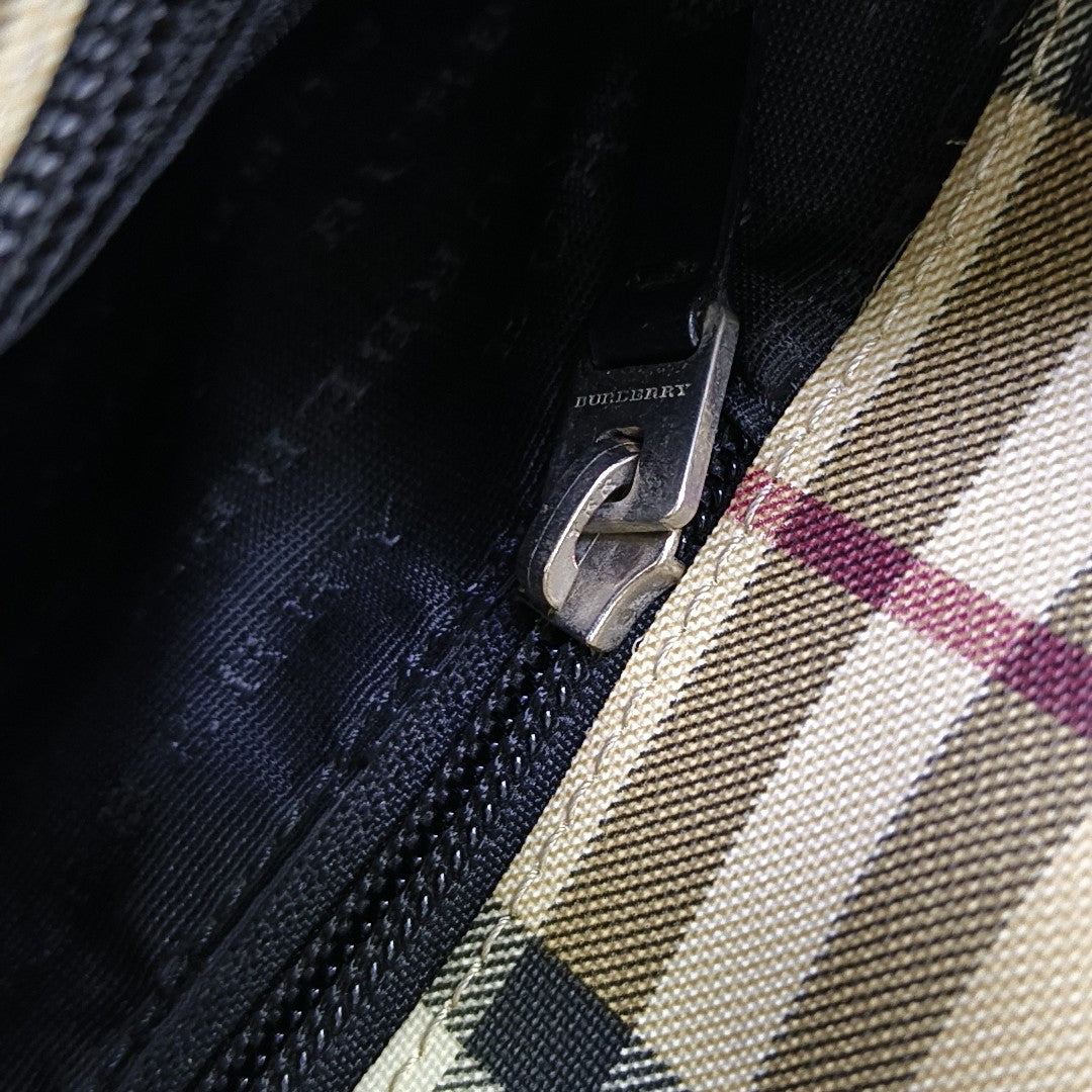 Coated Canvas Bucket Bag Beige