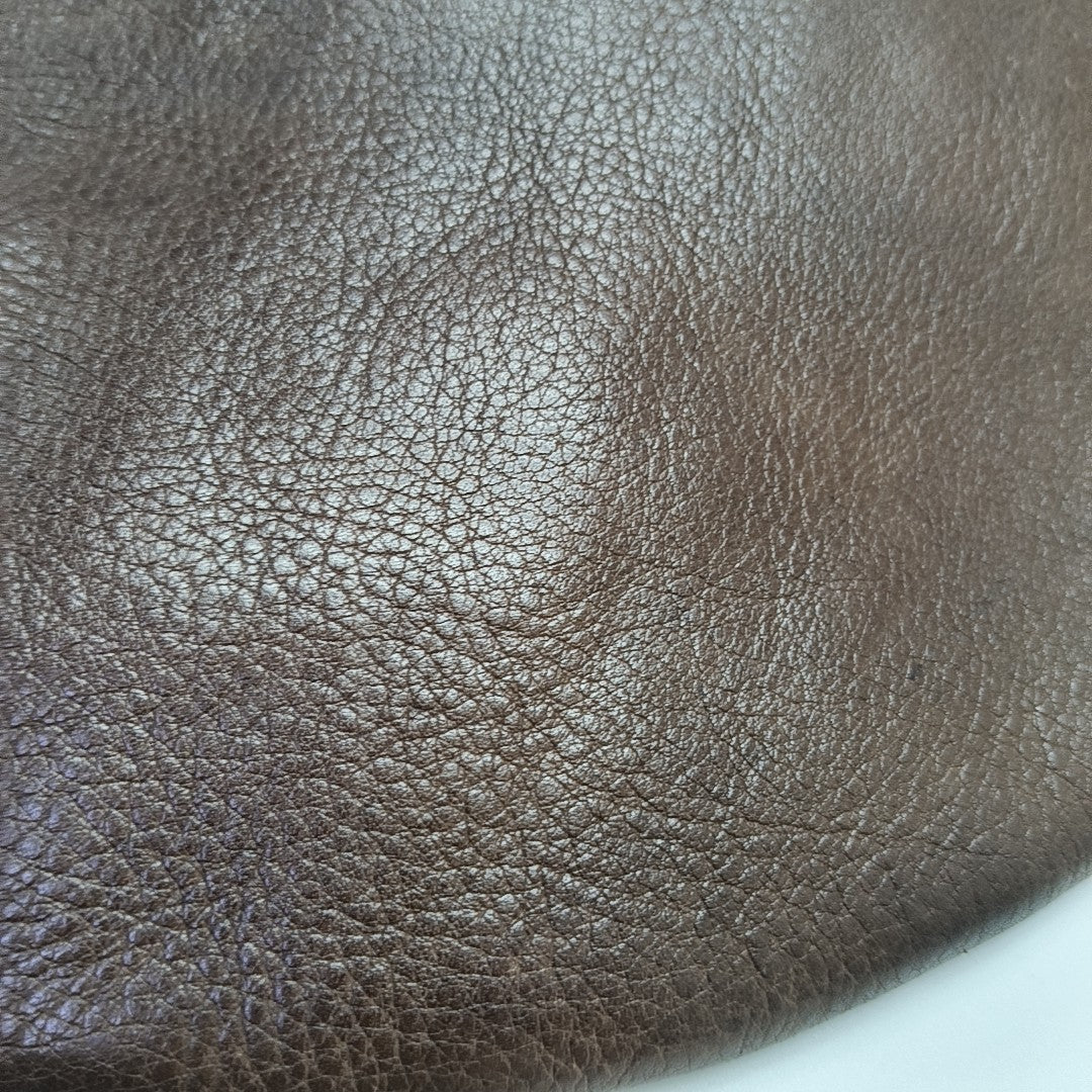 Calfskin Shoulder Bag Brown