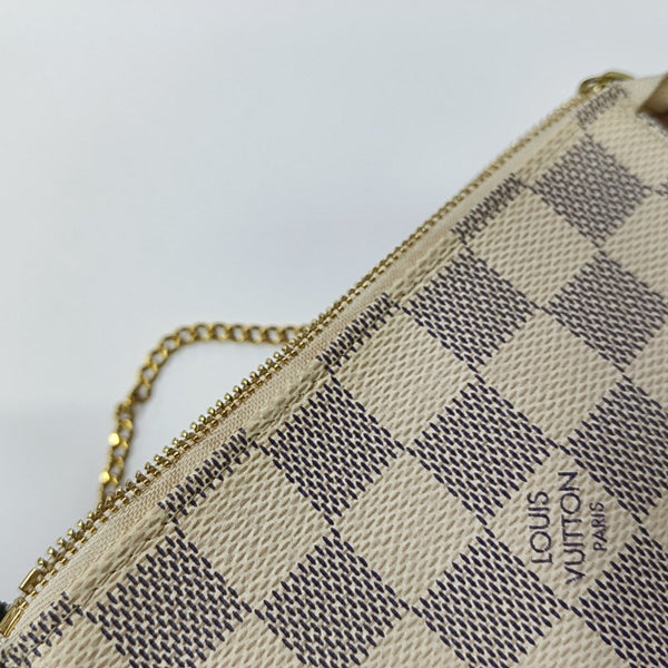 ACCESSOIRES Mini Damier Azur Coated Canvas White