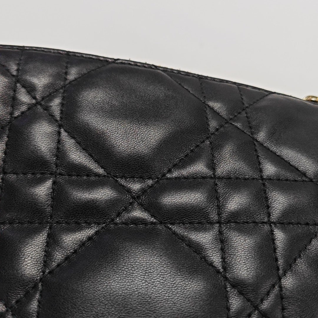 Dior Vibe Hobo Quilted Lambskin Black