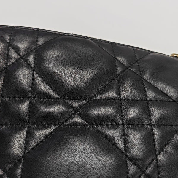 Dior Vibe Hobo Quilted Lambskin Black