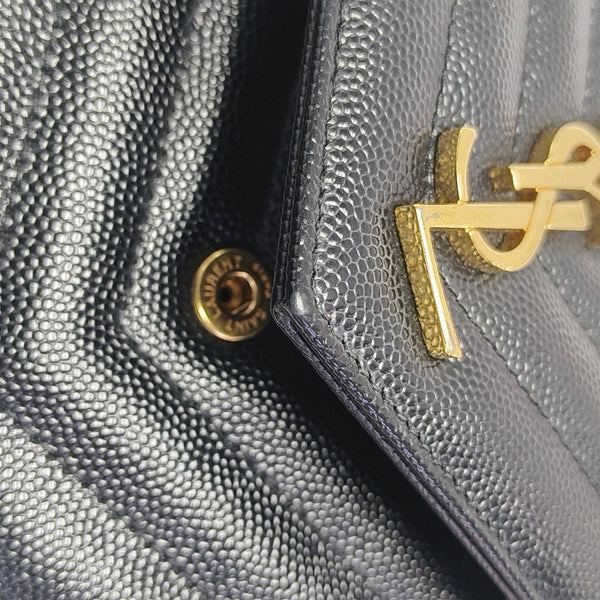 MONOGRAM WOC Chevron Calfskin Black