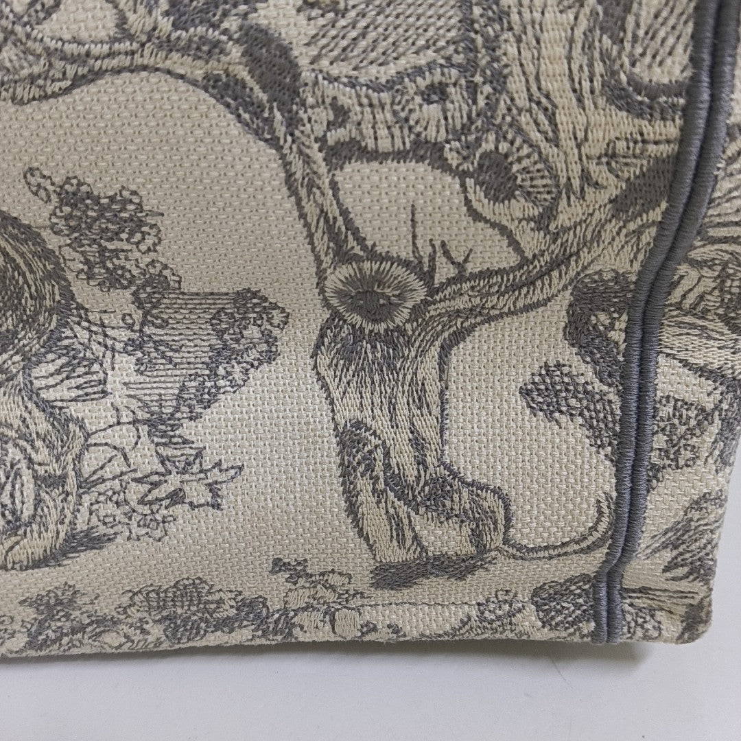 Book Tote Medium Canvas Gray