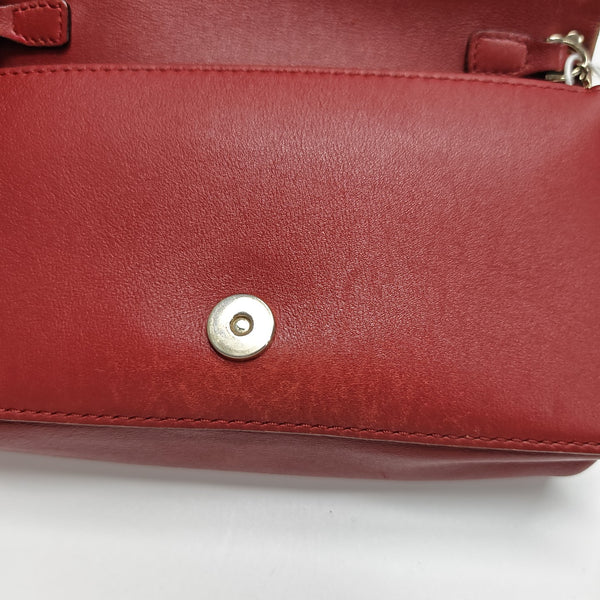 Rockstud Calfskin Red