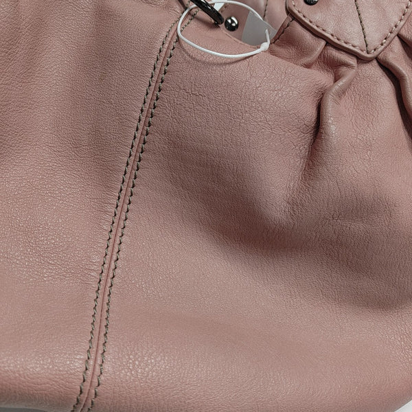 Leather Shoulder Bag Pink