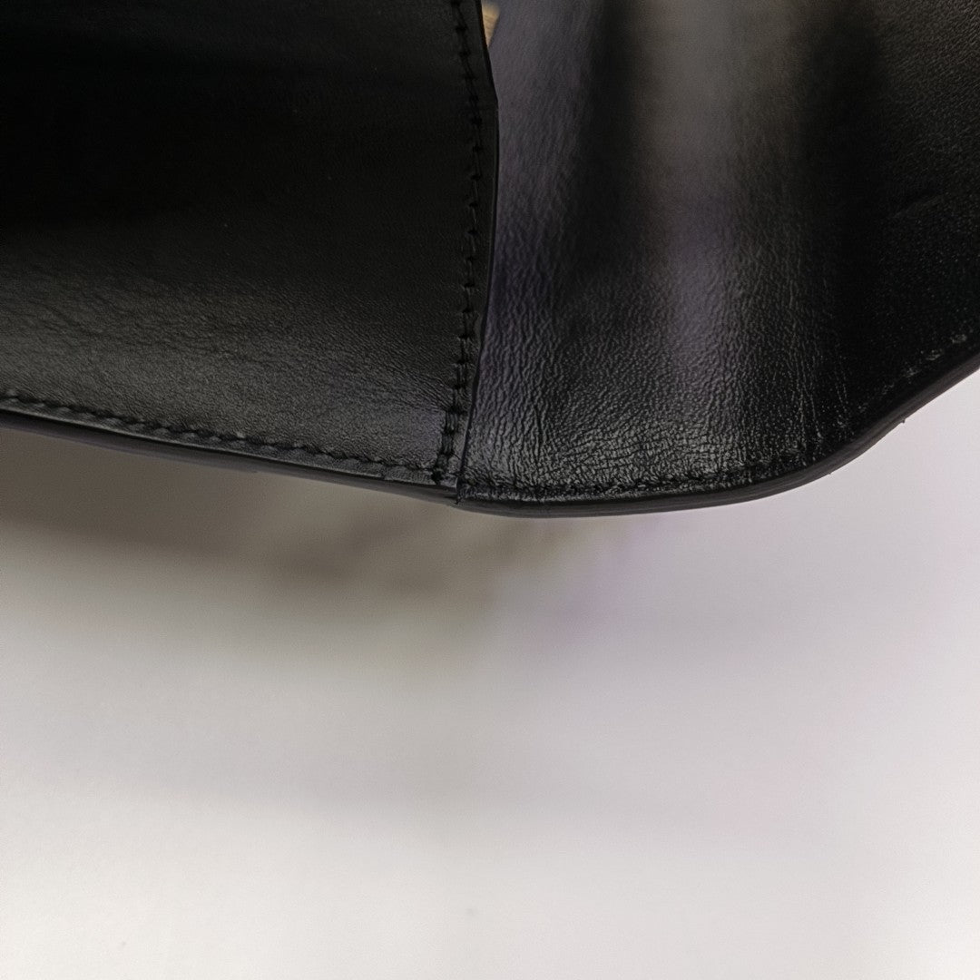 Sharp Small Calfskin Black