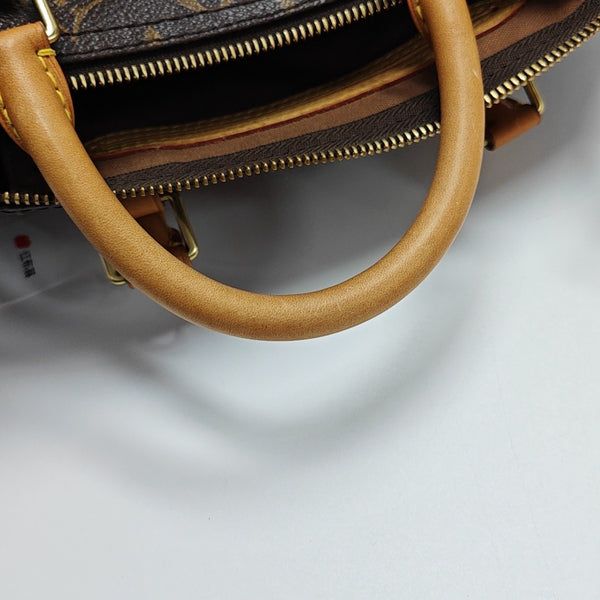SPEEDY 30 Monogram Coated Canvas Brown